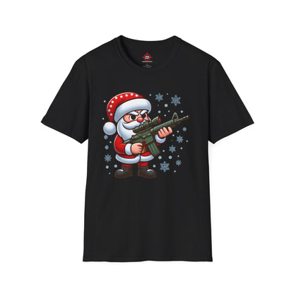 Tactical Santa Unisex Softstyle T-Shirt - Cozy Holiday Humor Shirt