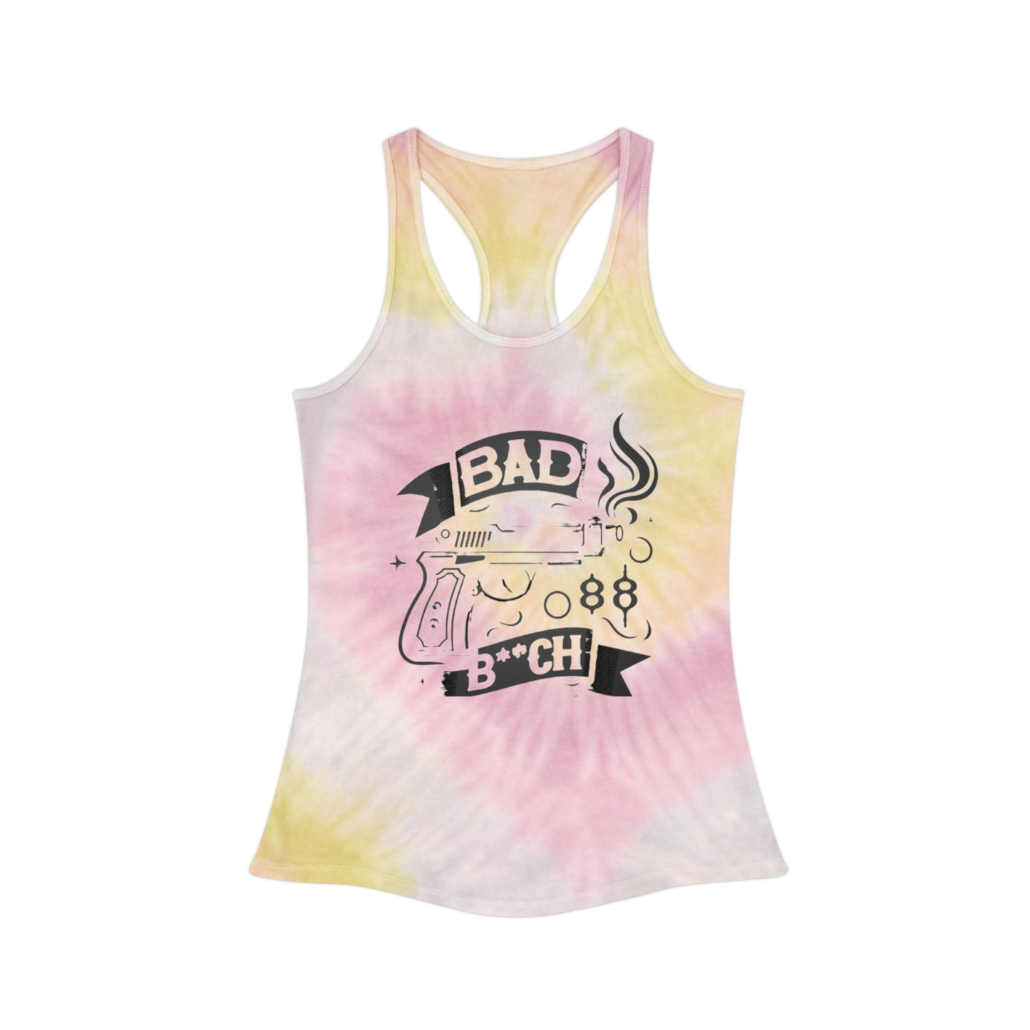 Bad B**ch - Tie Dye Racerback Tank Top