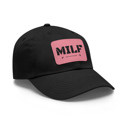 MILF -Hat with Leather Patch (Rectangle)