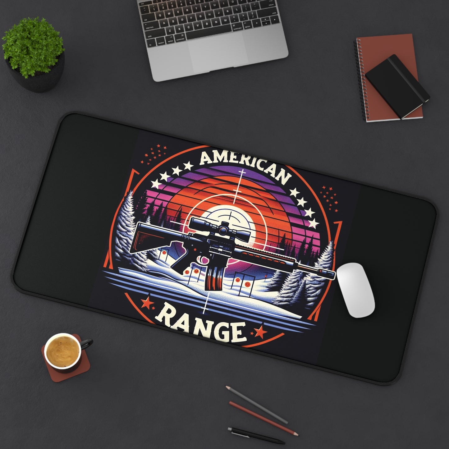 American Range Desk Mat - Outdoor Vibe for Gun Enthusiasts