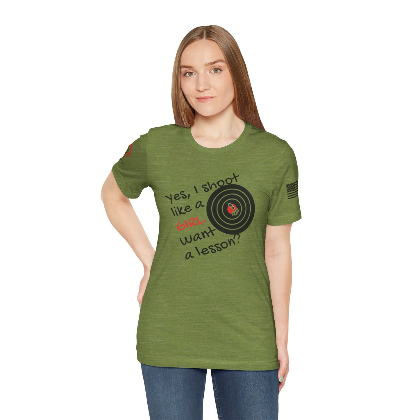 Shoot Like A Girl - Unisex Jersey Short Sleeve Tee