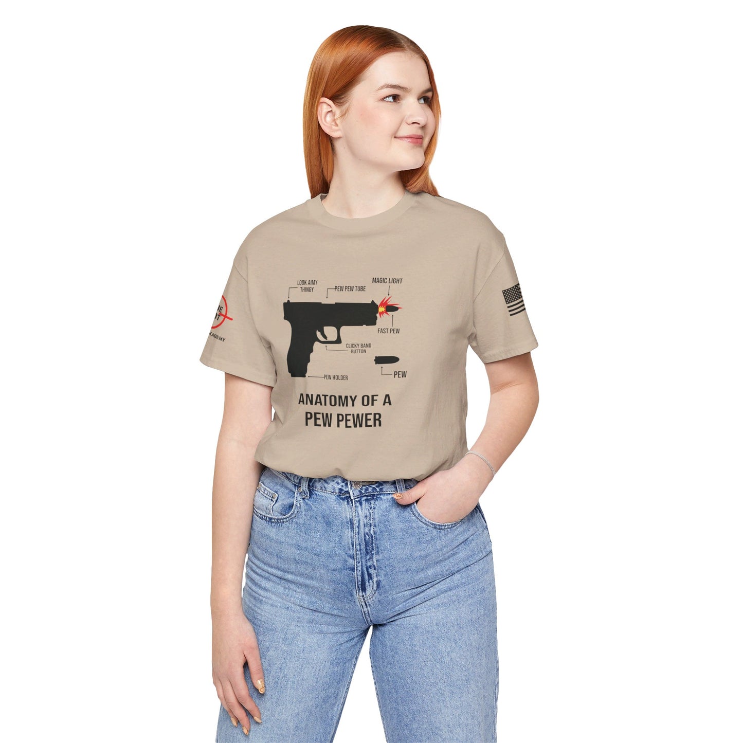 Anatomy Of A PEW PEWER - Unisex Jersey Short Sleeve Tee