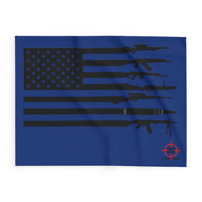 Gun Flag w/ TSTA Logo - Arctic Fleece Blanket