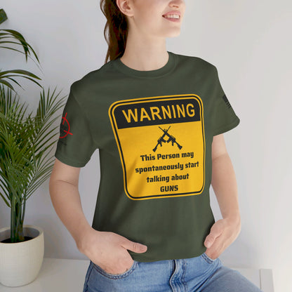 Warning - Unisex Jersey Short Sleeve Tee