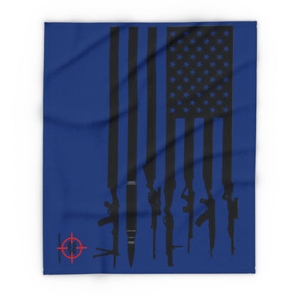 Gun Flag w/ TSTA Logo - Arctic Fleece Blanket