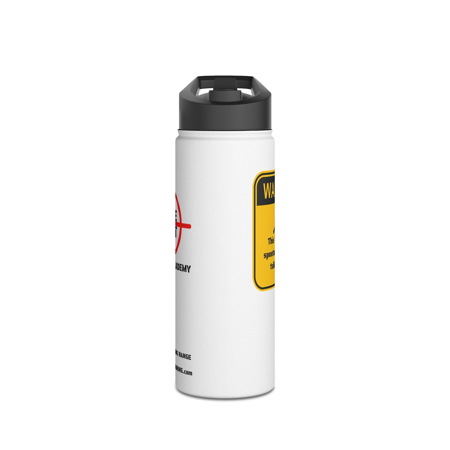 Warning - Stainless Steel Water Bottle, Standard Lid