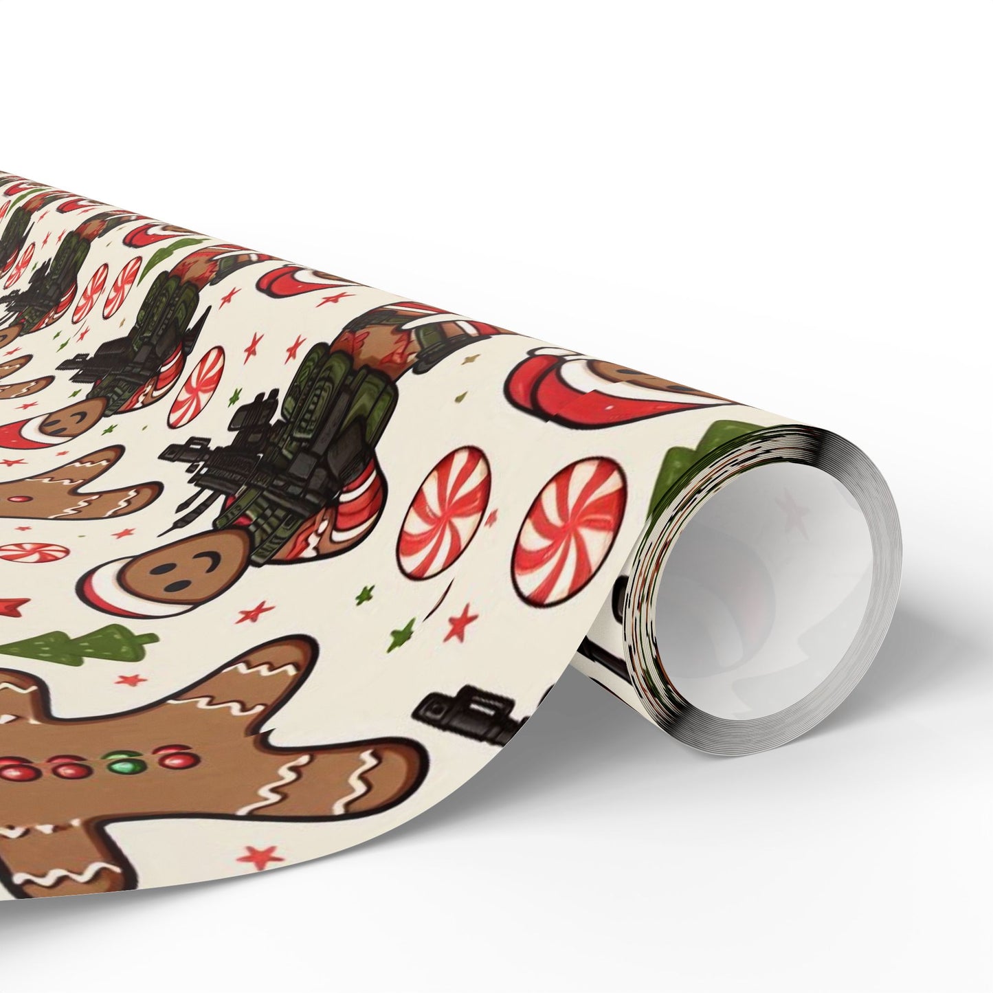 Festive Gingerbread Wrapping Paper Roll - Perfect for Holiday Gifting