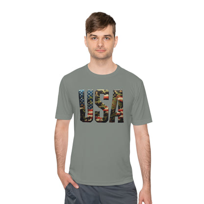 USA - Unisex Moisture Wicking Tee