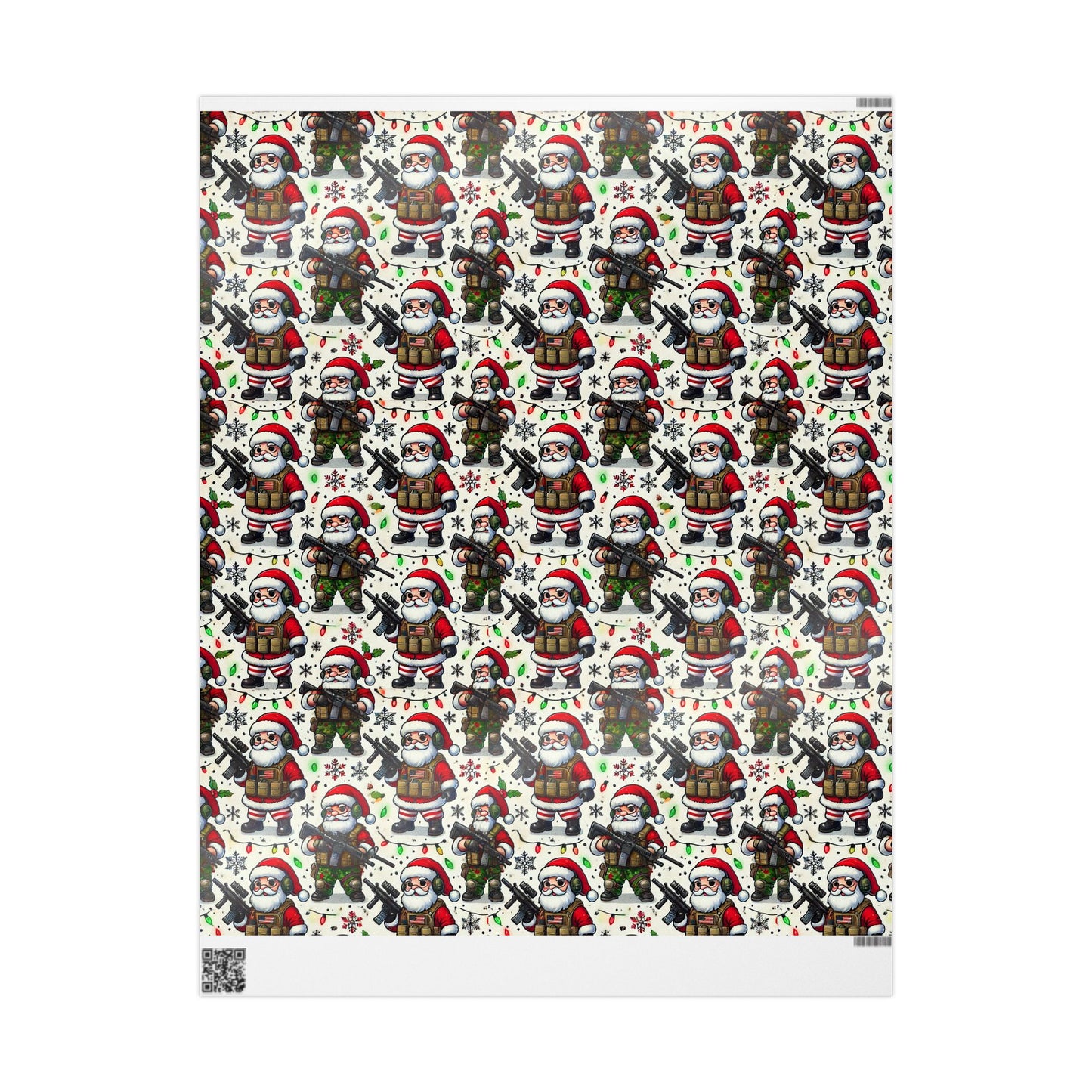 Festive Holiday Wrapping Paper with Santa and Friends