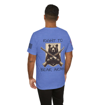 Right To Bear Arms (Rifle) - Unisex Jersey Short Sleeve Tee