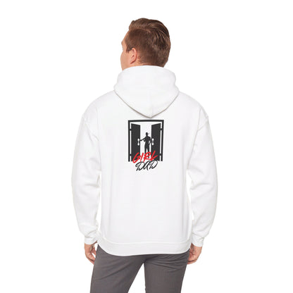 Knock Knock... Girl Dad - Unisex Heavy Blend™ Hooded Sweatshirt