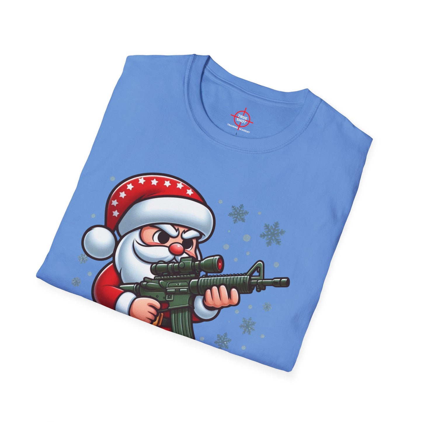 Tactical Santa Unisex Softstyle T-Shirt - Cozy Holiday Humor Shirt