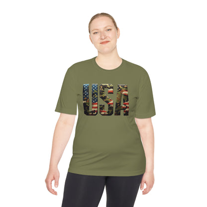 USA - Unisex Moisture Wicking Tee