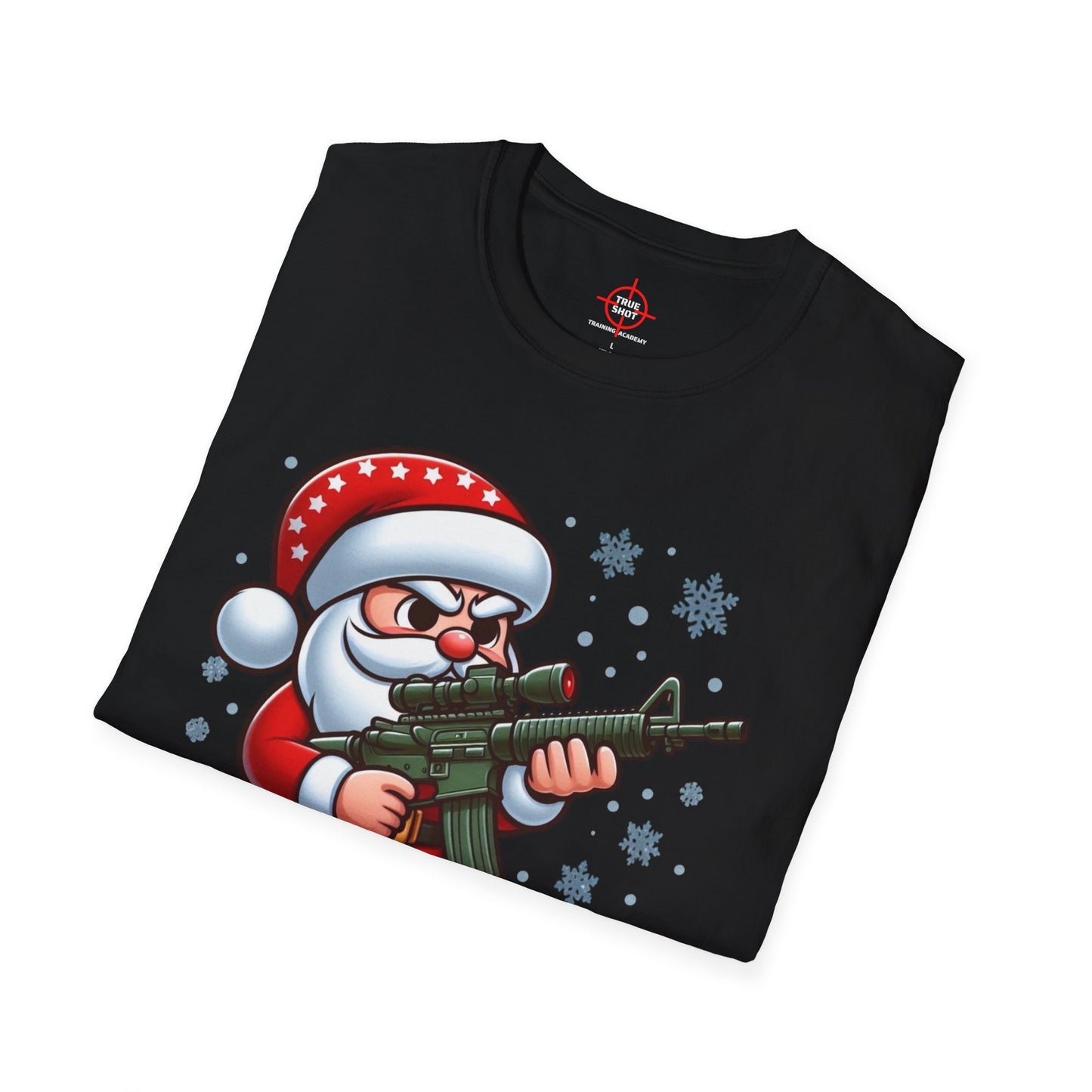 Tactical Santa Unisex Softstyle T-Shirt - Cozy Holiday Humor Shirt