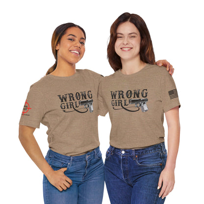 Wrong Girl- Unisex Jersey Short Sleeve Tee