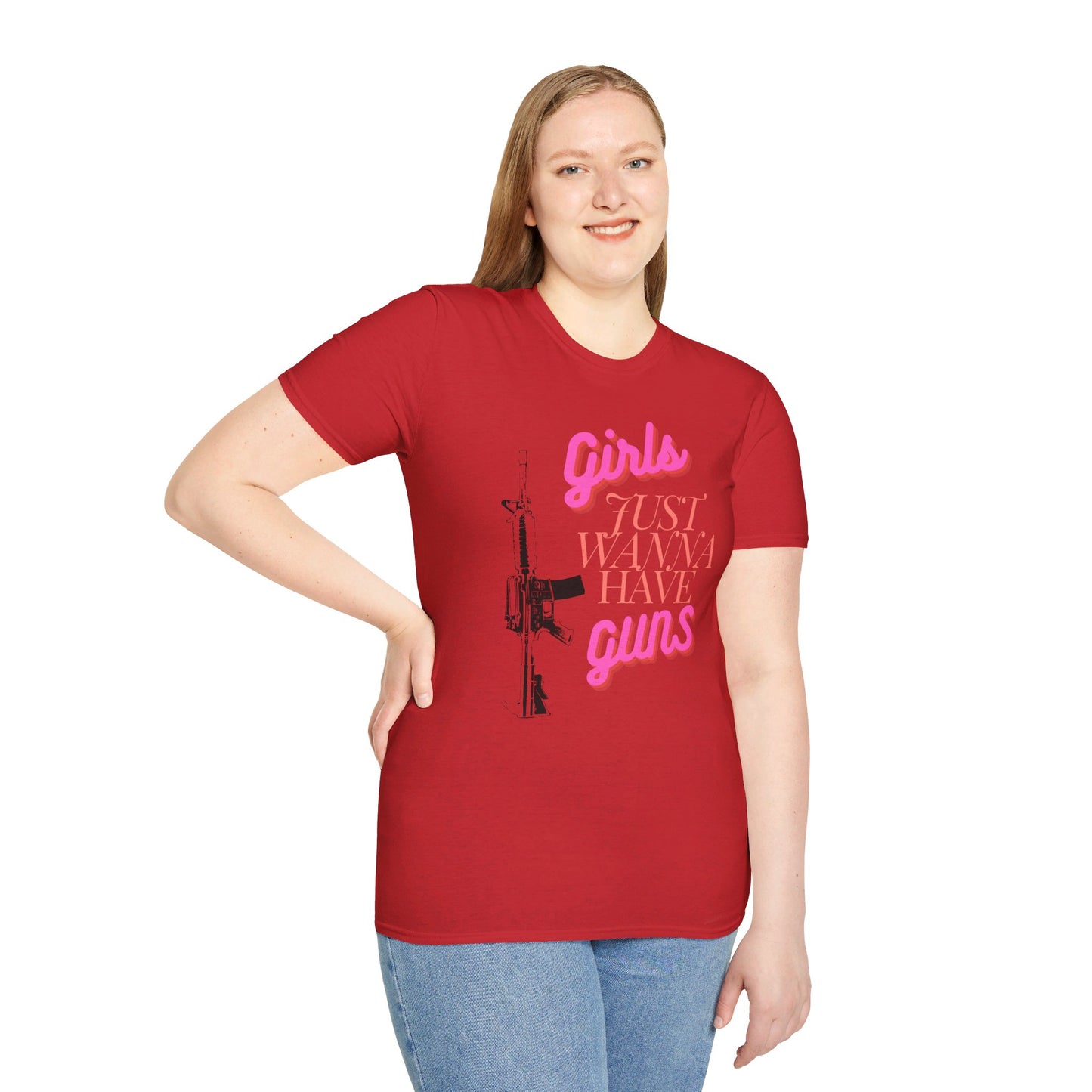 Girls Just Wanna Have Guns - Unisex Softstyle T-Shirt