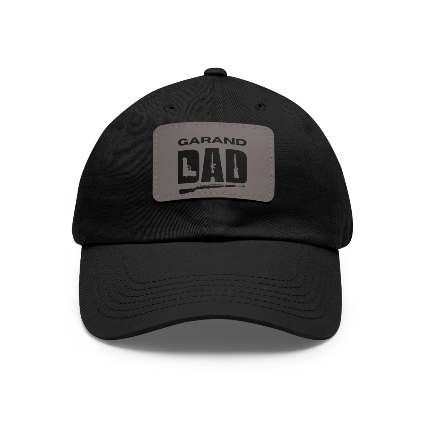 Garand DAD -Hat with Leather Patch (Rectangle)