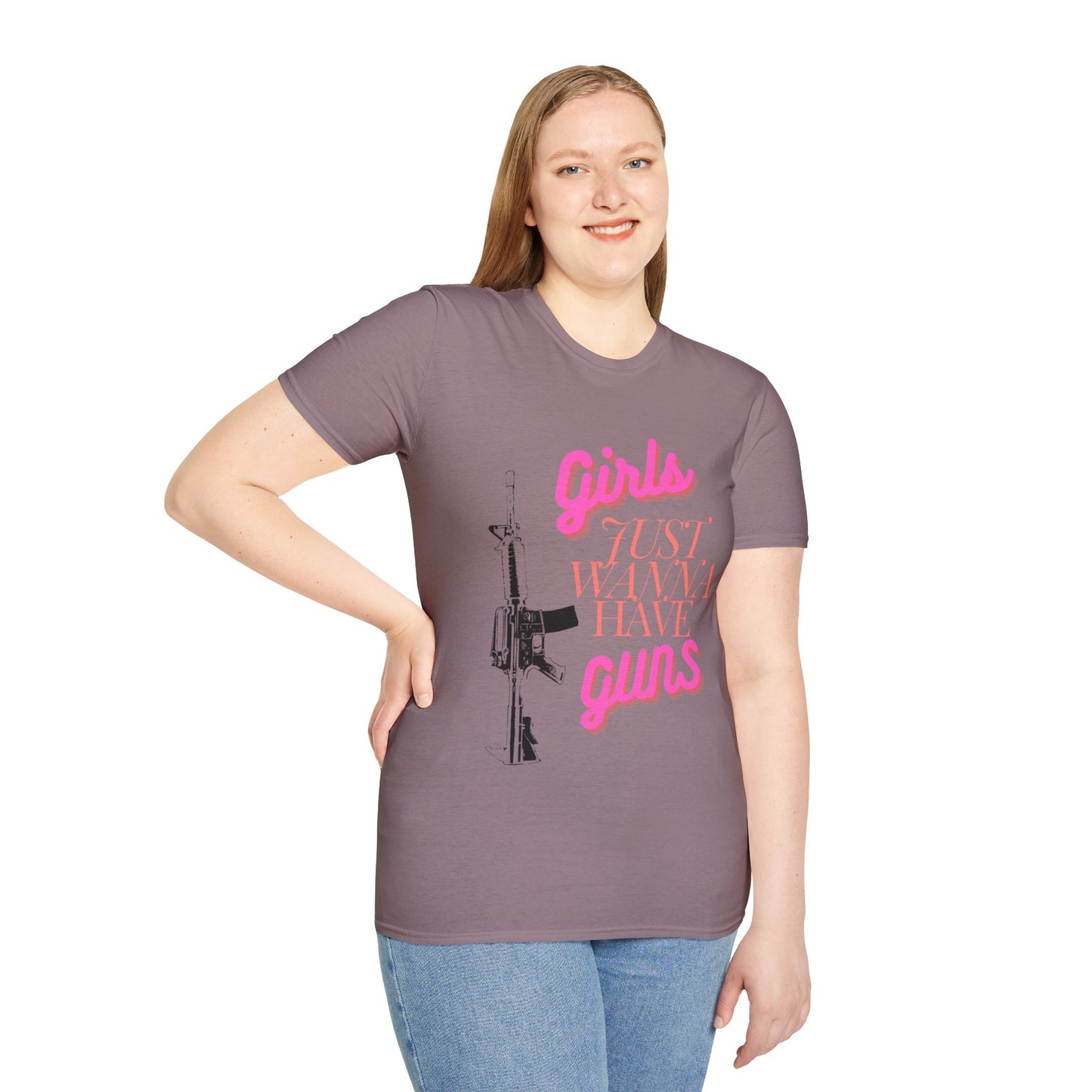 Girls Just Wanna Have Guns - Unisex Softstyle T-Shirt