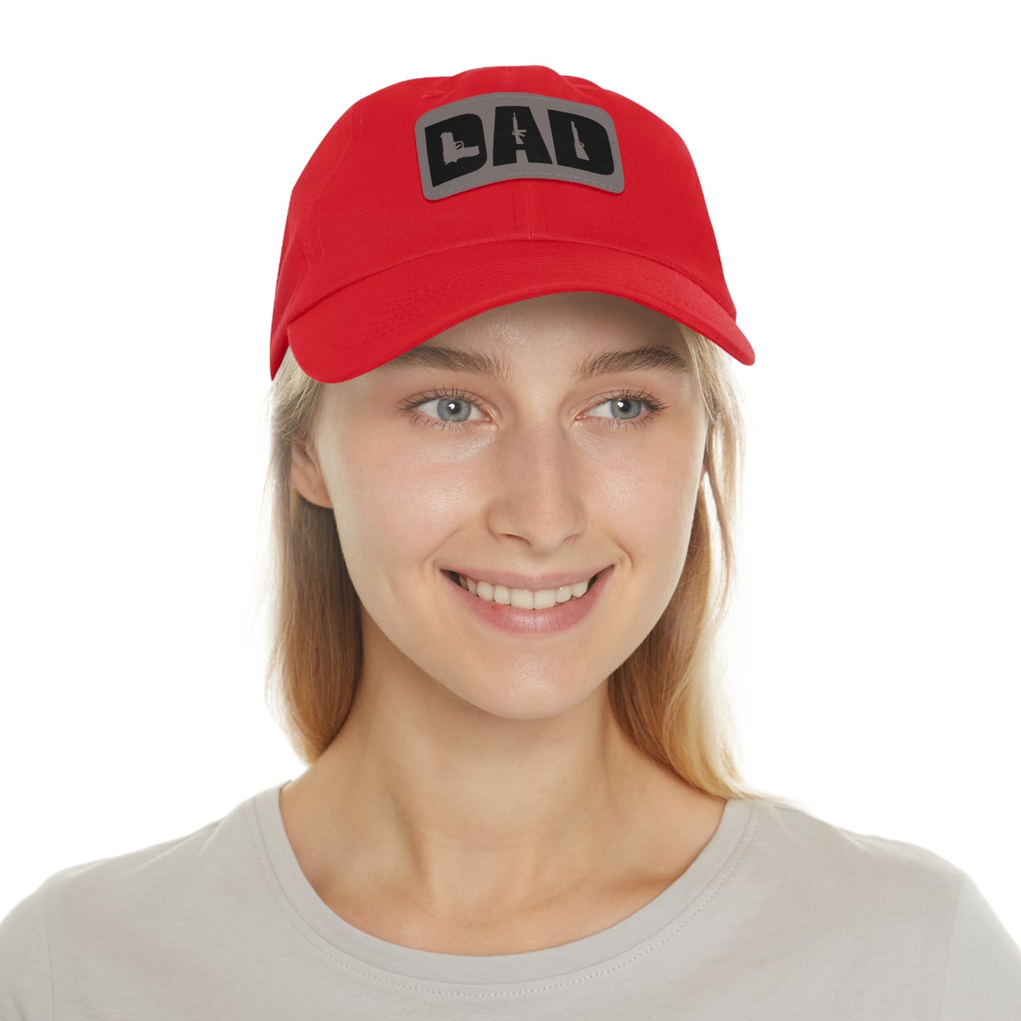 DAD -Hat with Leather Patch (Rectangle)