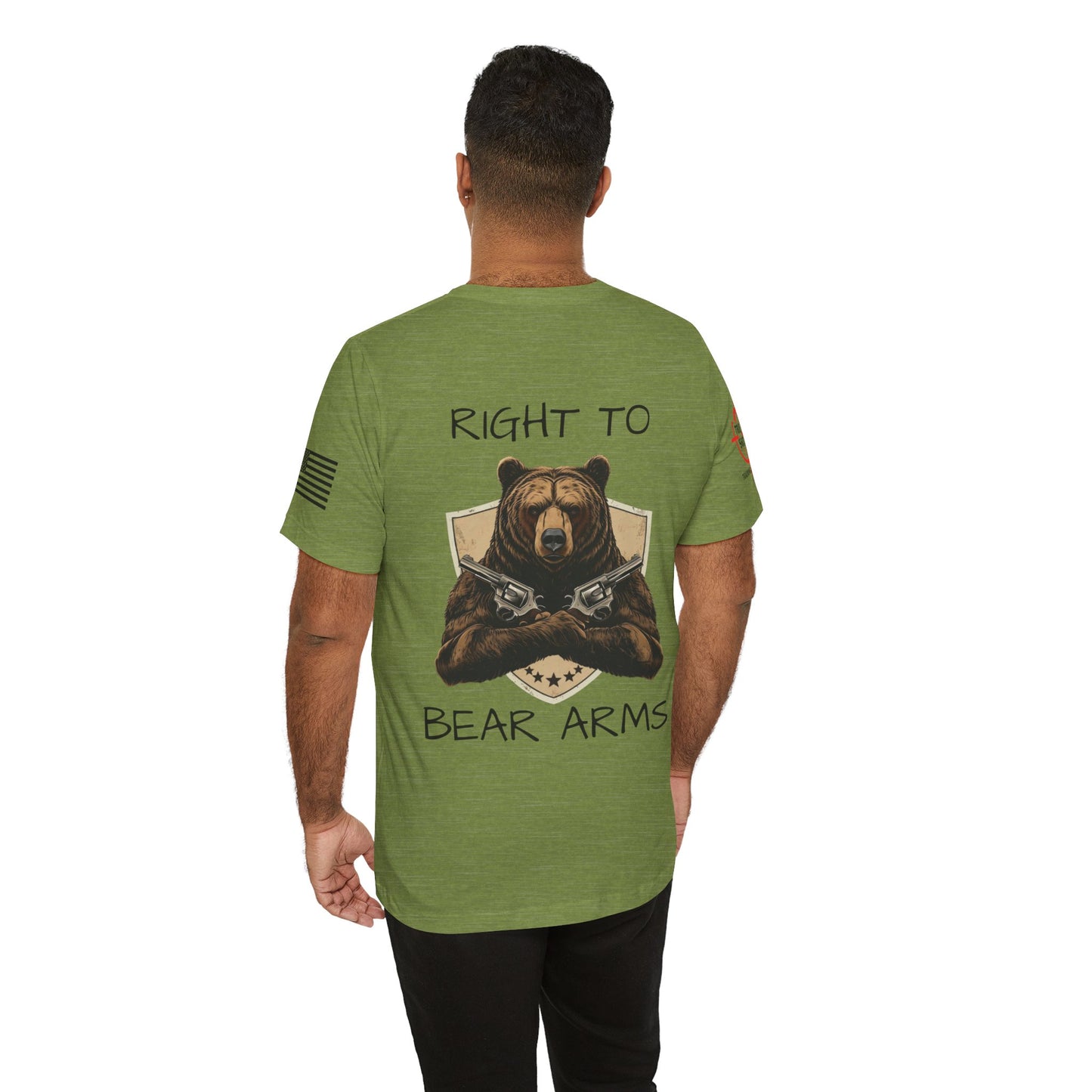 Right To Bear Arms (Revolver) - Unisex Jersey Short Sleeve Tee