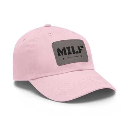 MILF -Hat with Leather Patch (Rectangle)