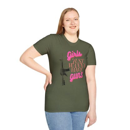 Girls Just Wanna Have Guns - Unisex Softstyle T-Shirt