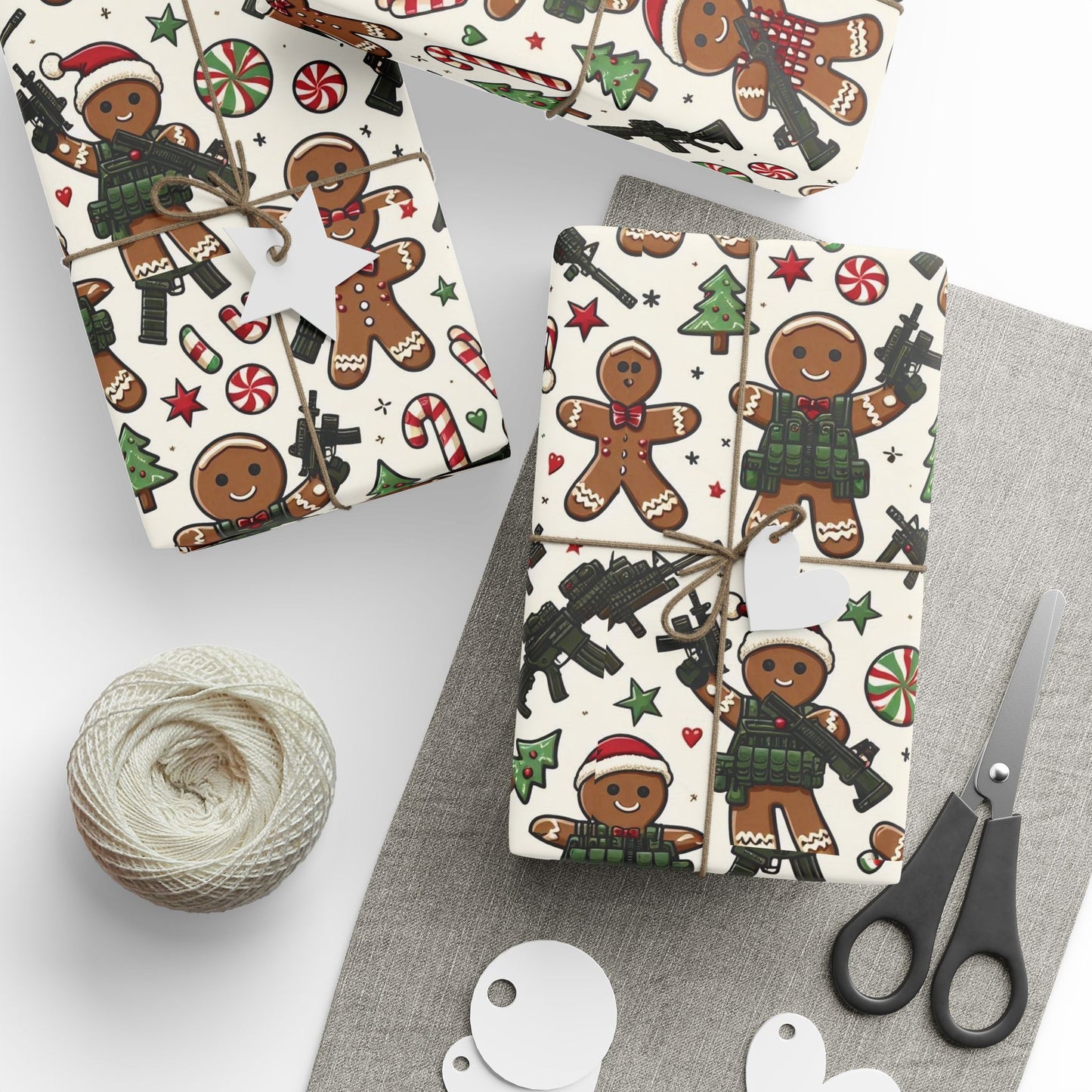 Festive Gingerbread Wrapping Paper for Holiday Gifts