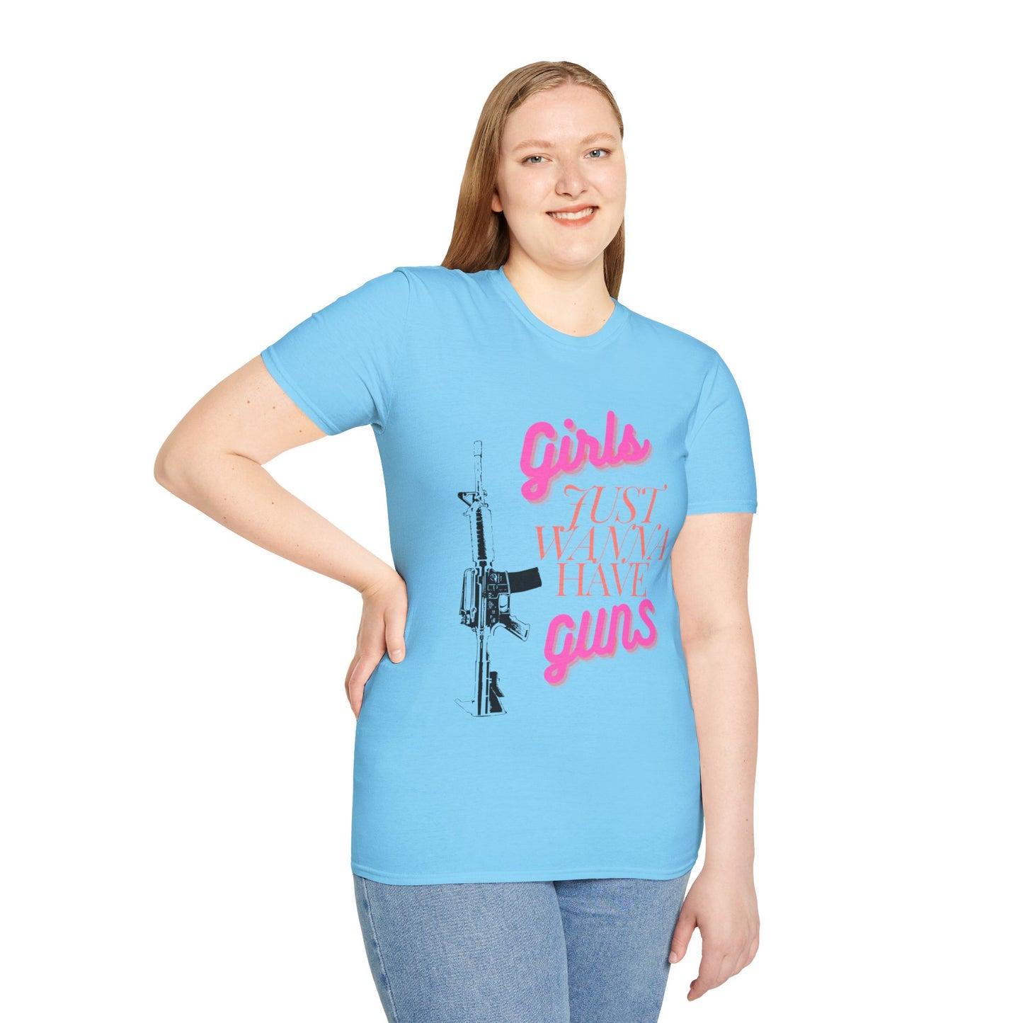 Girls Just Wanna Have Guns - Unisex Softstyle T-Shirt