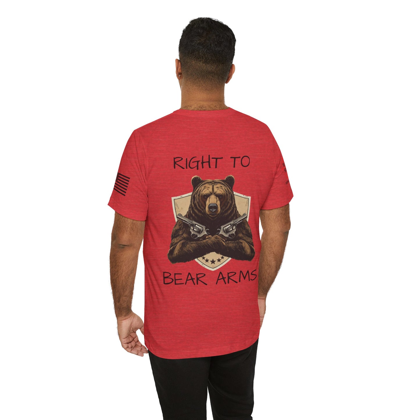 Right To Bear Arms (Revolver) - Unisex Jersey Short Sleeve Tee