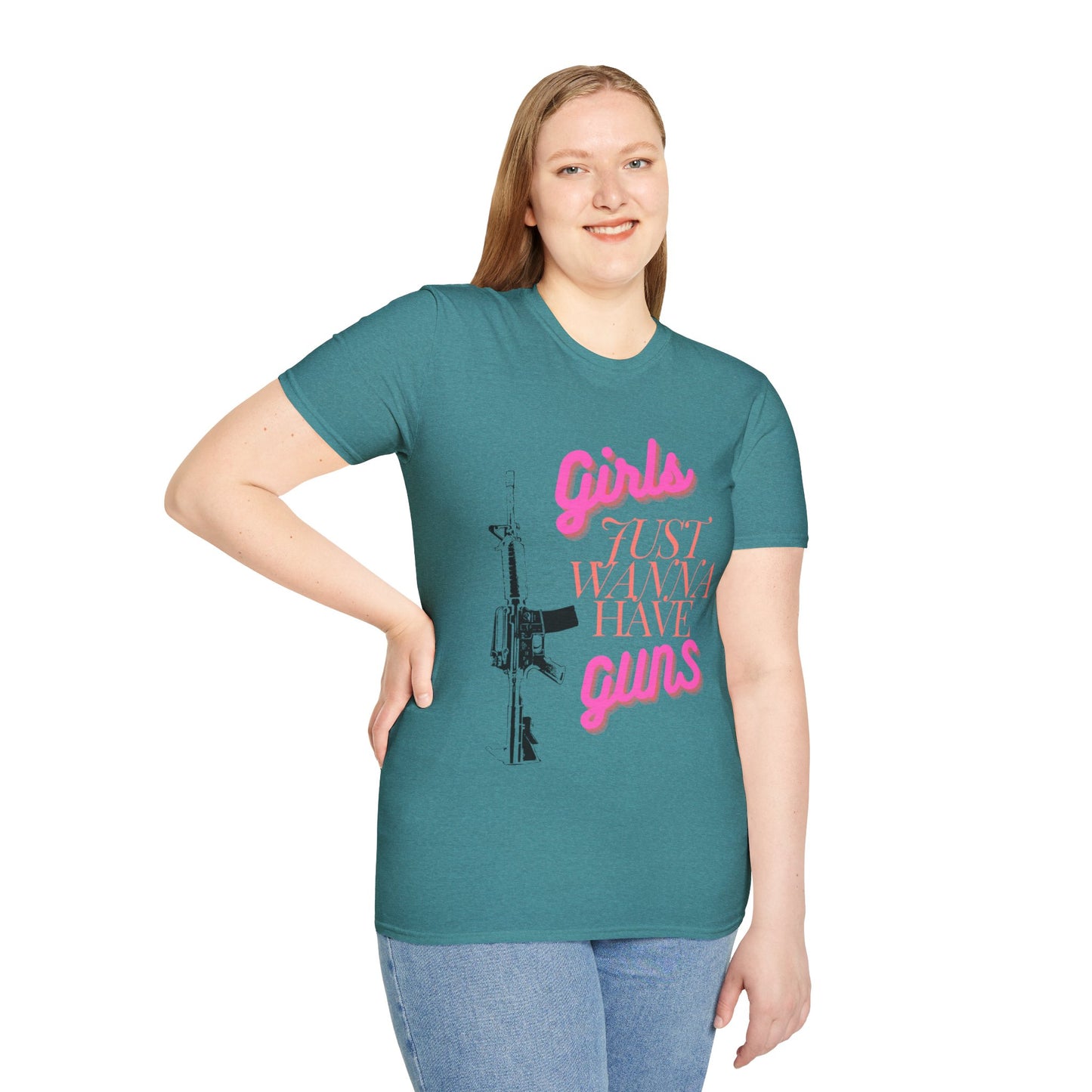 Girls Just Wanna Have Guns - Unisex Softstyle T-Shirt