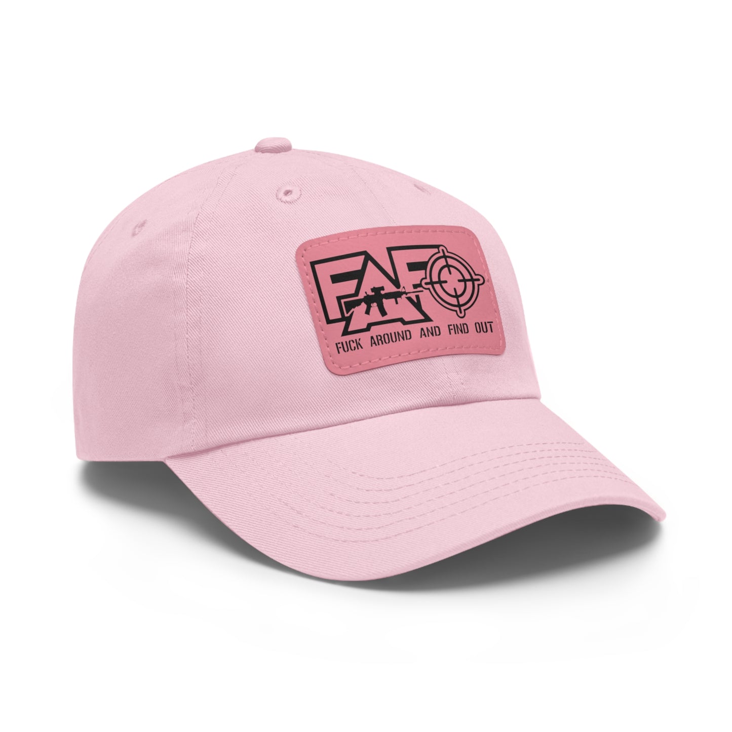 FAFO -Hat with Leather Patch (Rectangle)