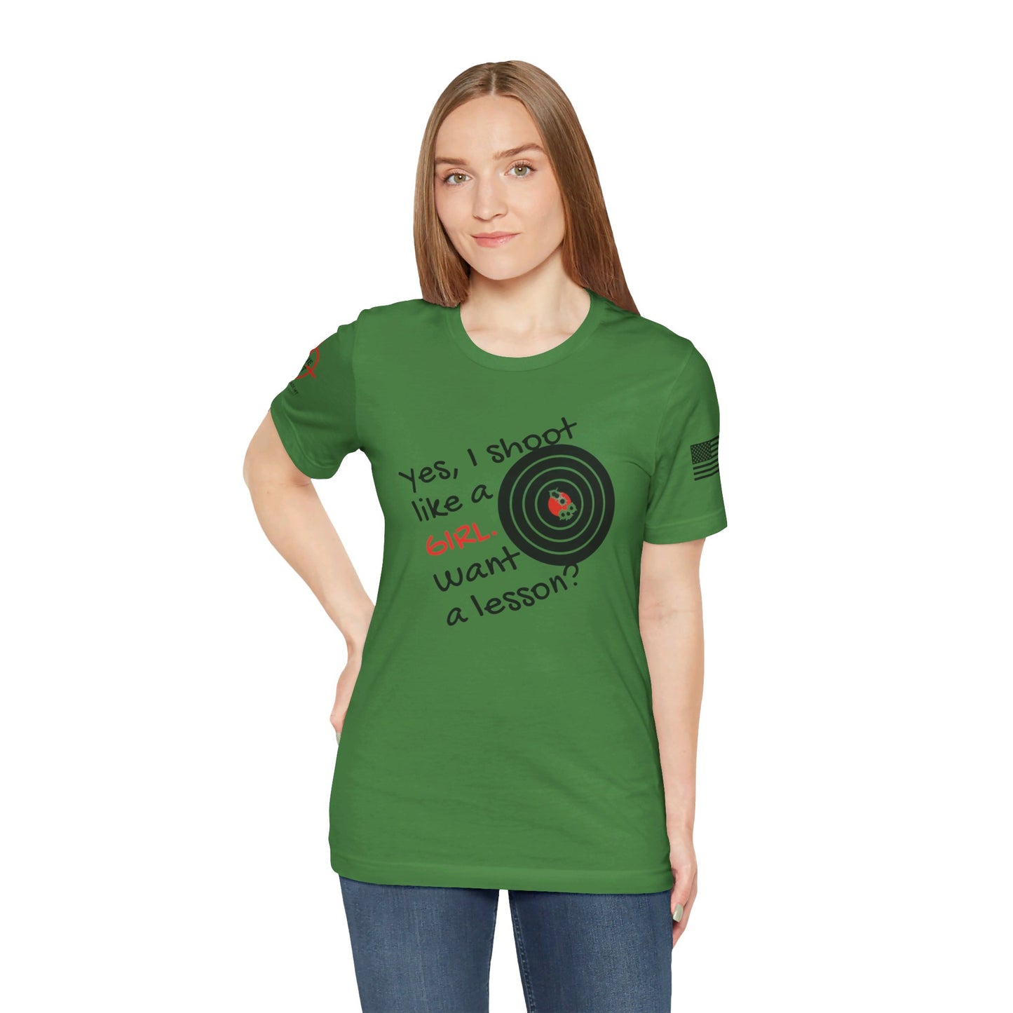 Shoot Like A Girl - Unisex Jersey Short Sleeve Tee