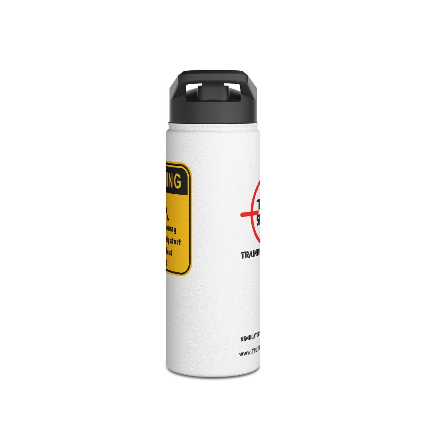 Warning - Stainless Steel Water Bottle, Standard Lid