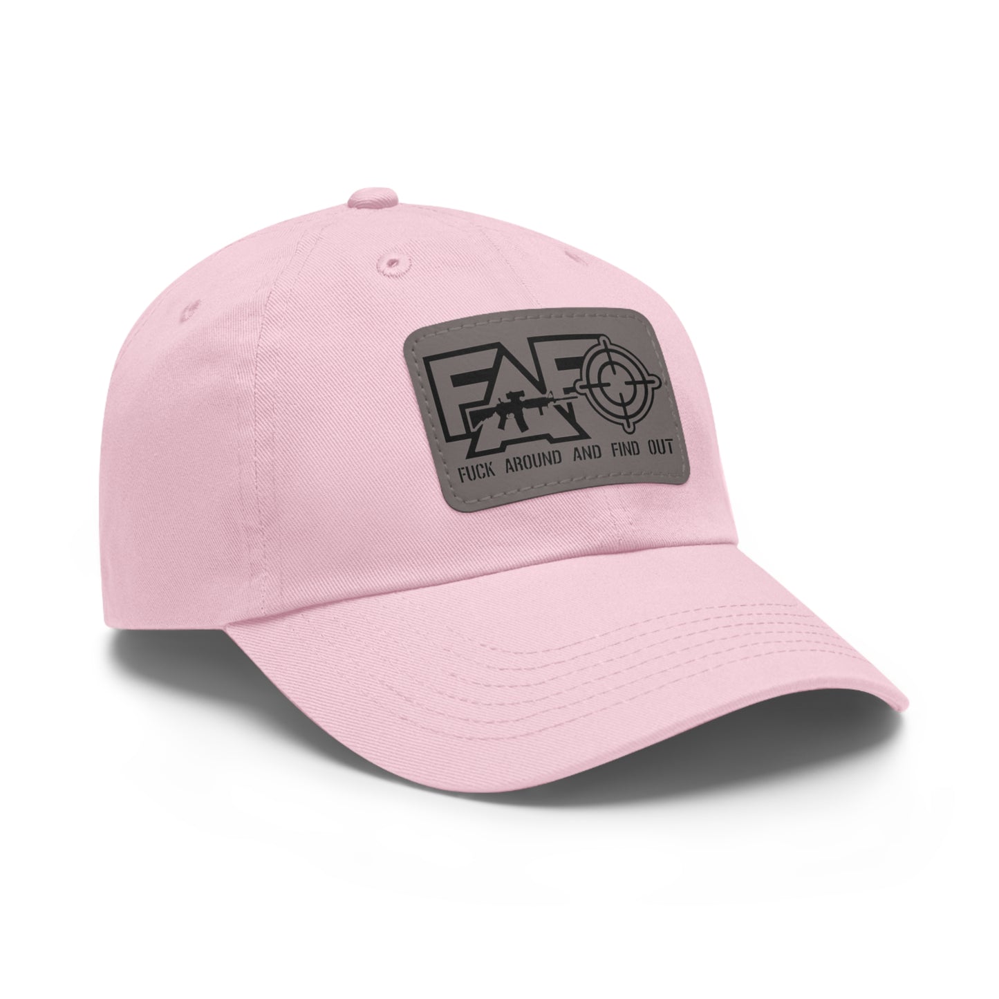 FAFO -Hat with Leather Patch (Rectangle)