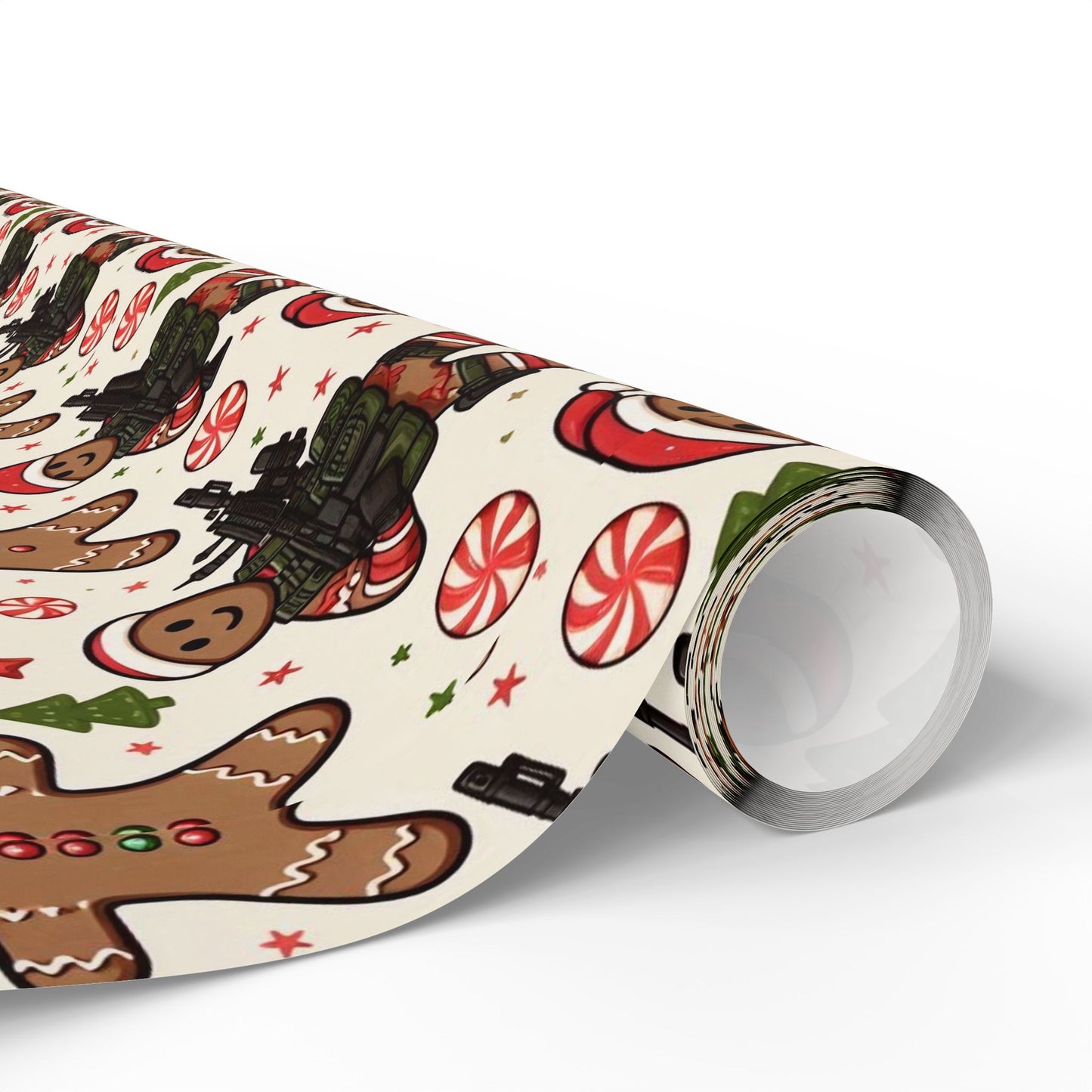 Festive Gingerbread Wrapping Paper Roll - Perfect for Holiday Gifting