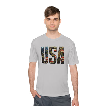 USA - Unisex Moisture Wicking Tee