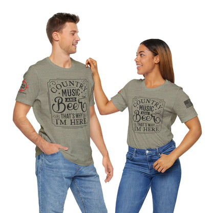 County Music - Unisex Jersey Short Sleeve Tee