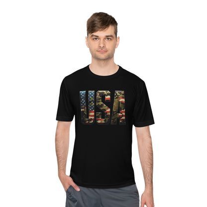 USA - Unisex Moisture Wicking Tee