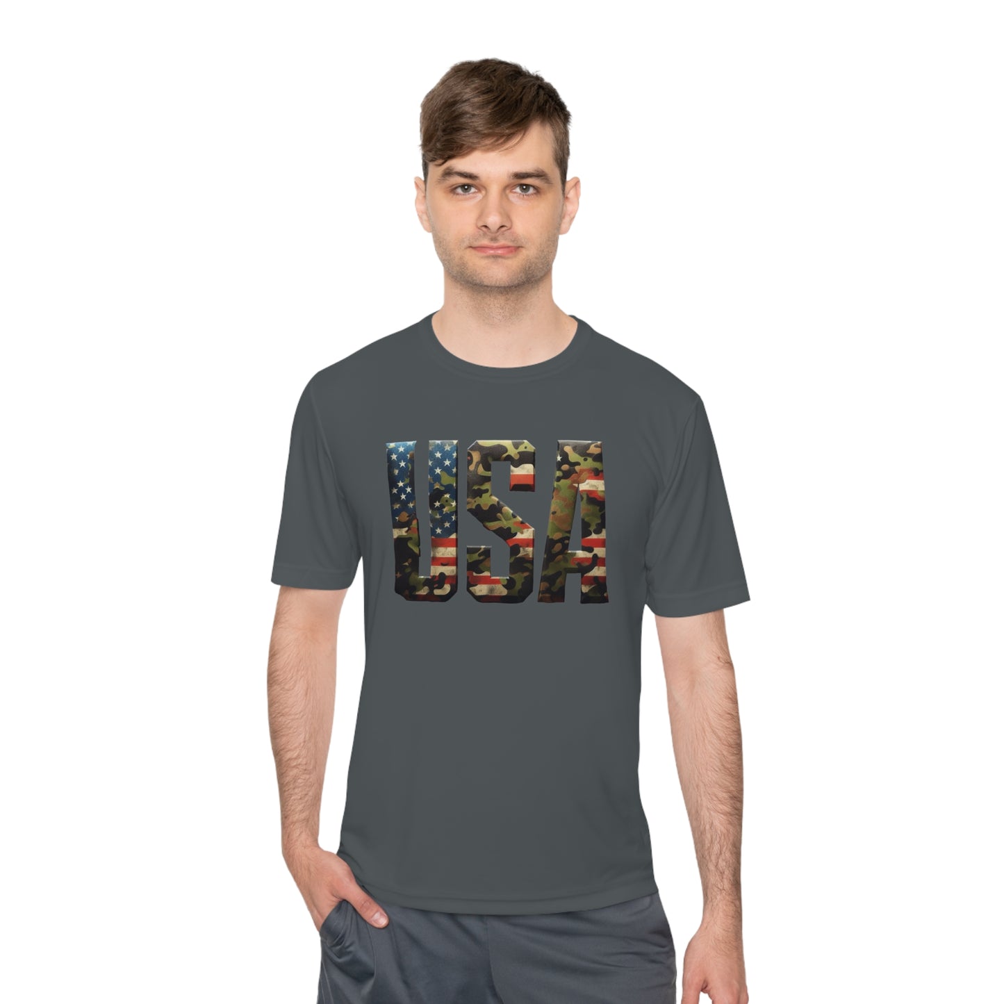 USA - Unisex Moisture Wicking Tee