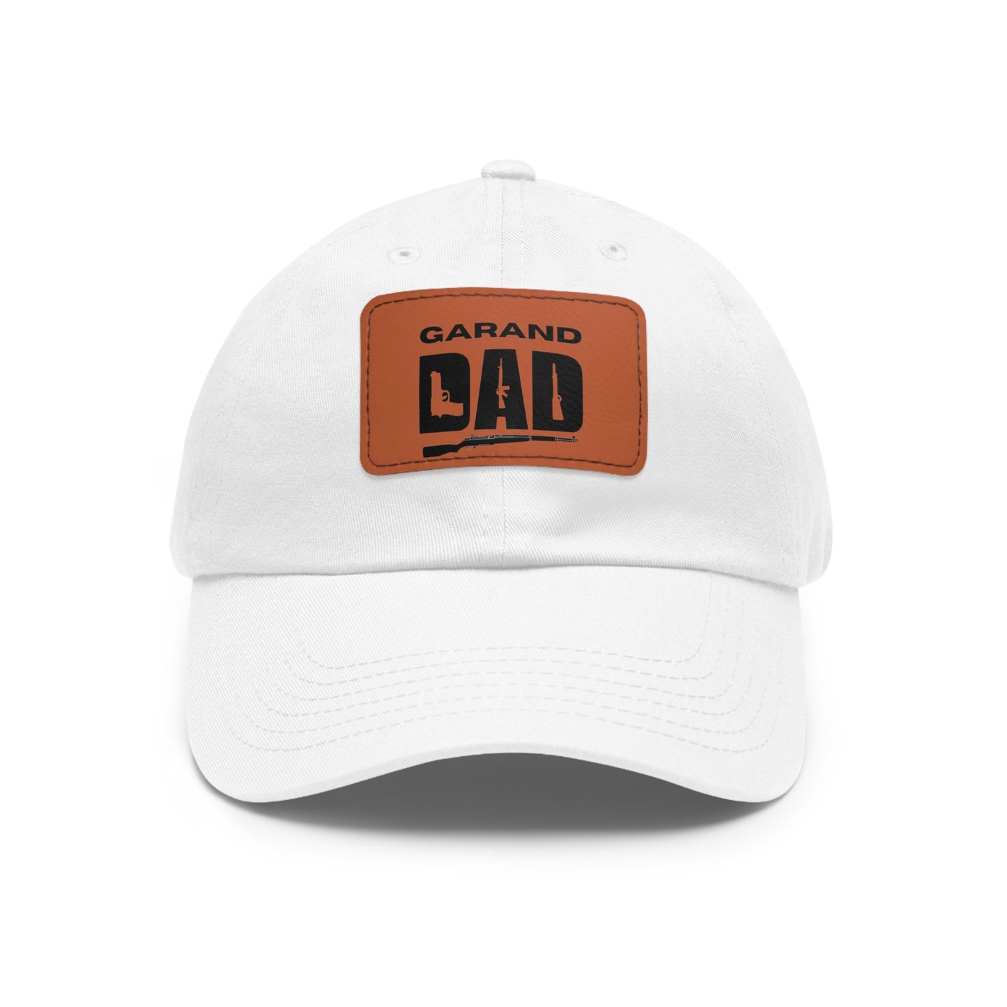 Garand DAD -Hat with Leather Patch (Rectangle)