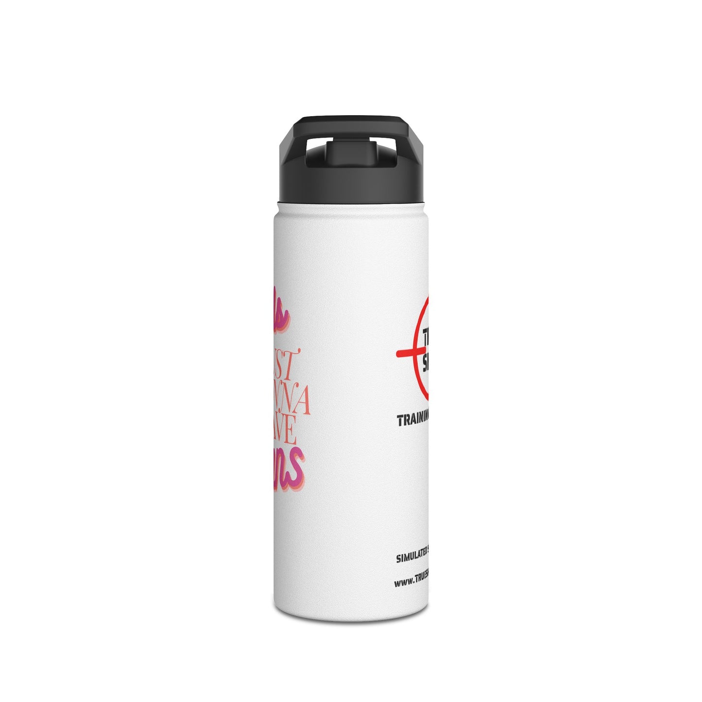 Girls Just Wanna Have GUNS - Stainless Steel Water Bottle, Standard Lid