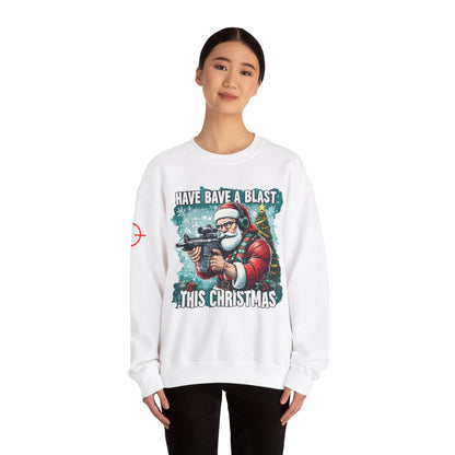 Christmas Sweatshirt - 'Have a Blast This Christmas' Unisex Crewneck