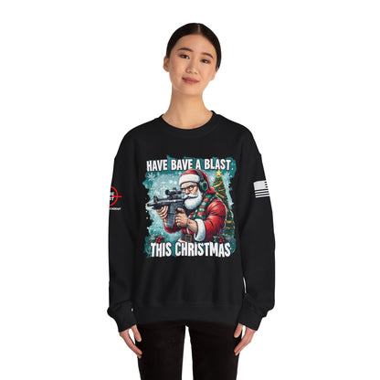 Christmas Sweatshirt - 'Have a Blast This Christmas' Unisex Crewneck