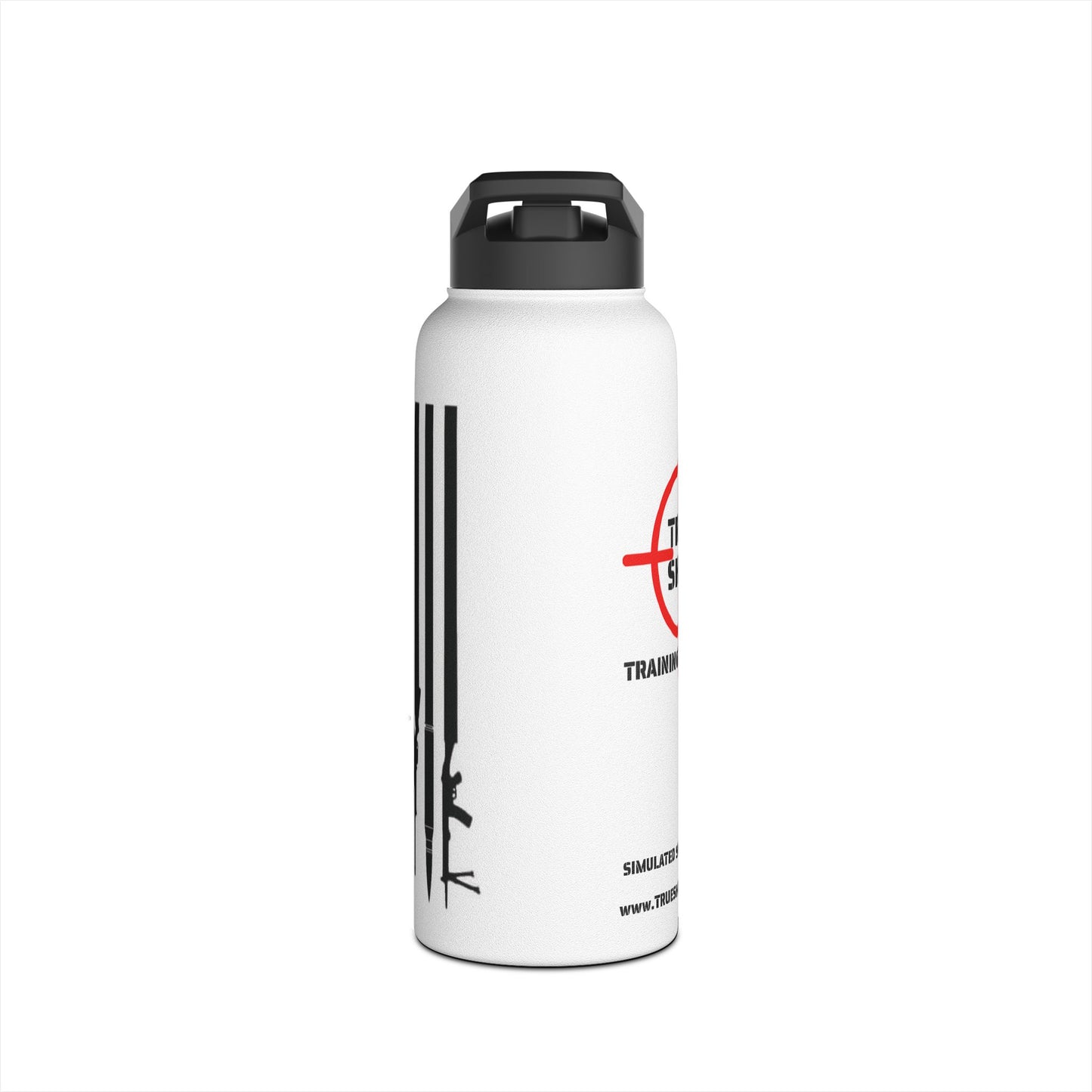 Gun Flag - Stainless Steel Water Bottle, Standard Lid