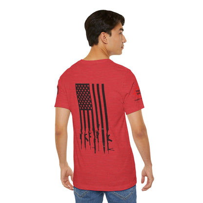 Gun Flag Back - Unisex Jersey Short Sleeve Tee