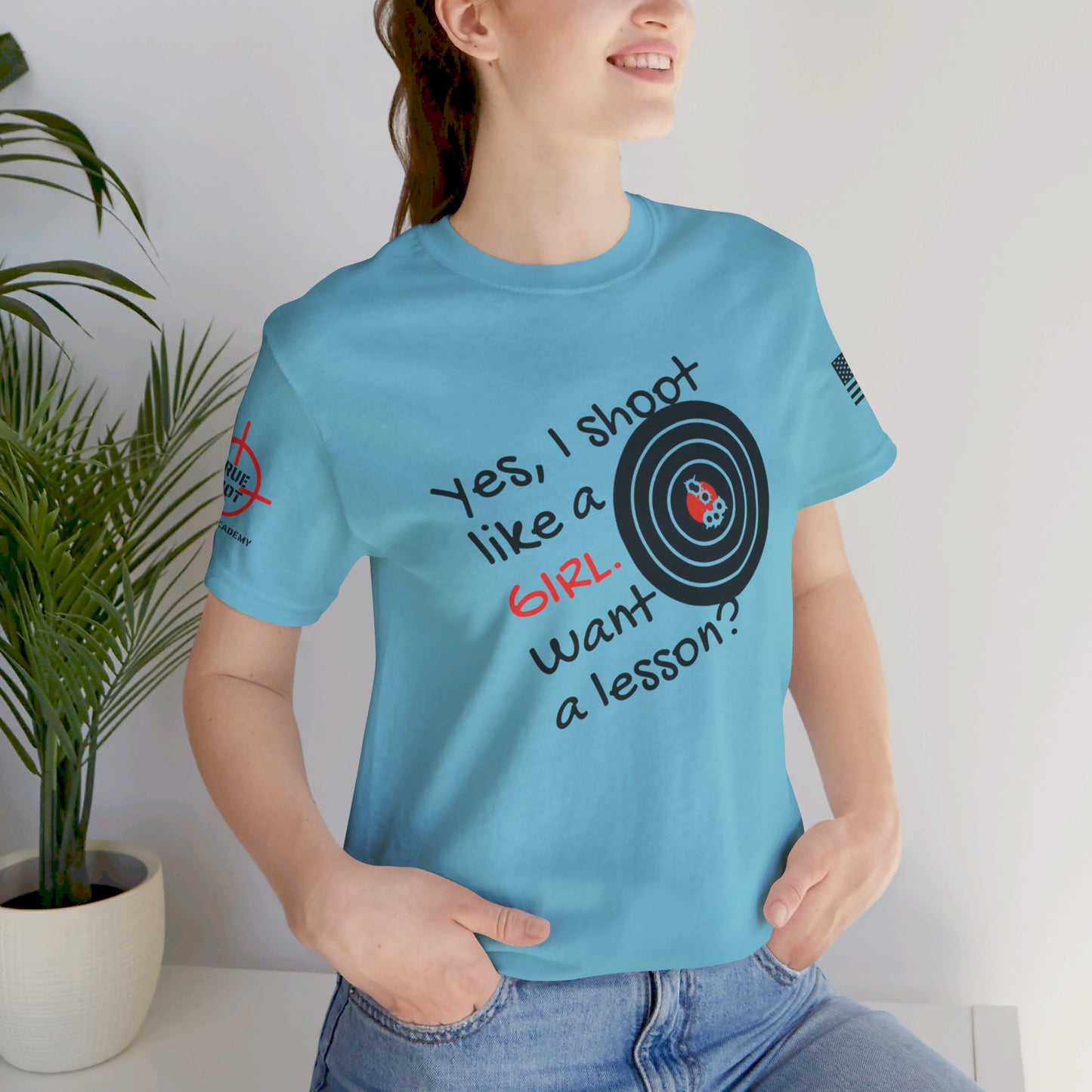 Shoot Like A Girl - Unisex Jersey Short Sleeve Tee