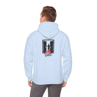 Knock Knock... Girl Dad - Unisex Heavy Blend™ Hooded Sweatshirt