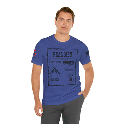 Trucks Guns Beer - Unisex Jersey Short Sleeve Tee