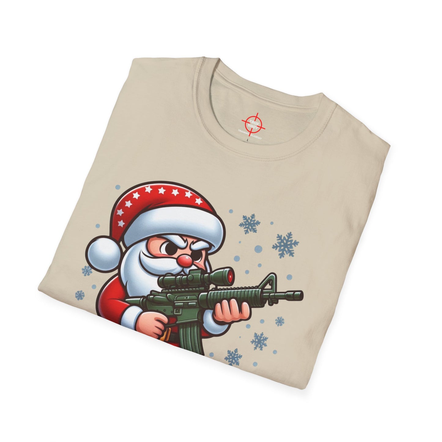 Tactical Santa Unisex Softstyle T-Shirt - Cozy Holiday Humor Shirt