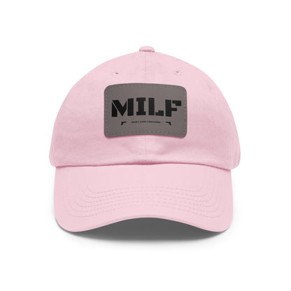 MILF -Hat with Leather Patch (Rectangle)